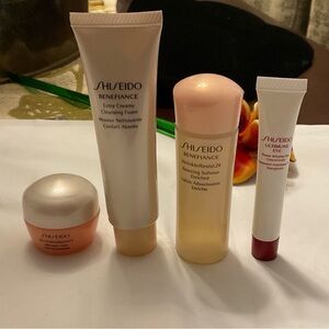 Shiseido Skincare Mini 4PCS Set-Cleansing Foam, Cream, Ultimune, Benefiance- New